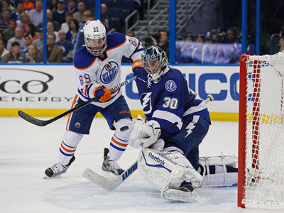 Hall scores but Oilers still fall to Bishop and the Bolts