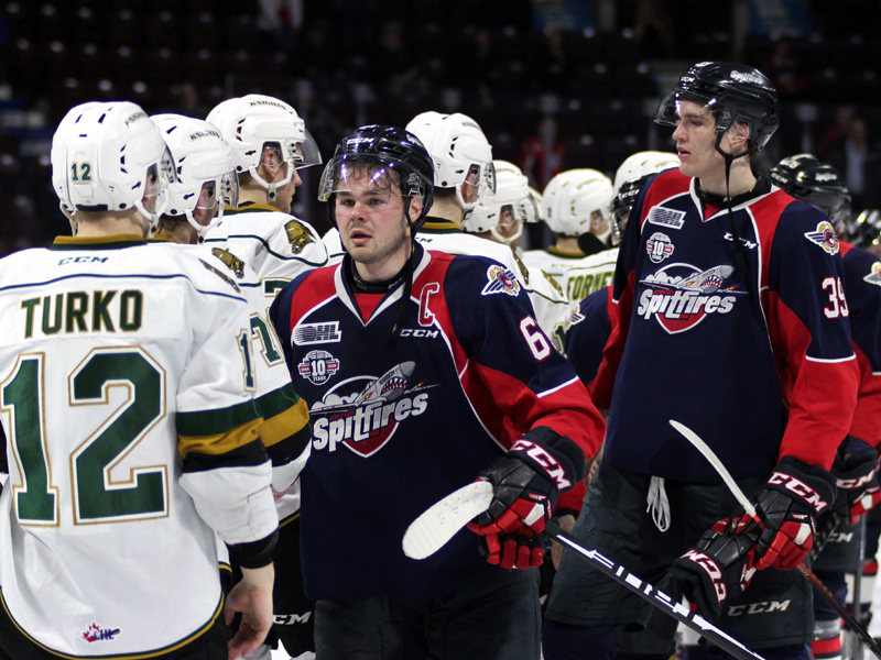 SHORT SHIFT - Spits fall to Knights, swept out of Playoffs