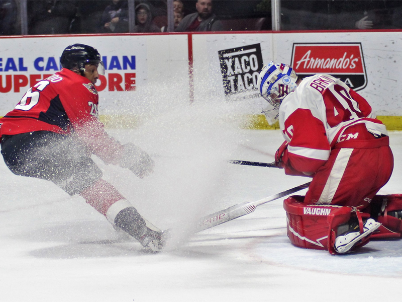 SHORT SHIFT - Spits fall to Hounds, lose 7th straight at home