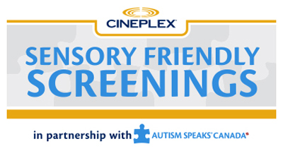 Sensory Friendly Cineplex Entertainment at Devonshire Mall and Across the Country