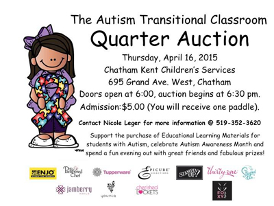 The Autism Transitional Classroom Quarter Auction
